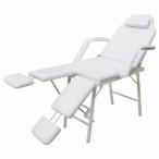 vidaXL переносной лицевой Esthe стул искусственная кожа 185x78x76cm белый ад s красота personal уход массаж * релаксация 