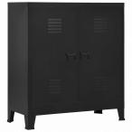vidaXL ファイルキャビネット インダストリアル スチール製 ブラック 90x40x100 cm家具 キャビネット 収納 収納チェスト 代引不可