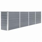 vidaXL сад Rays do bed 320x40x77cm цинк металлизированный сталь производства серый Home сад газонная трава сад садоводство растение в горшке * посадочная машина оплата при получении не возможно 
