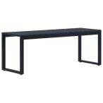 vidaXL сад bench 120.5cm Police chi Len доска черный мебель уличный мебель наружный стул уличный bench оплата при получении не возможно 