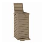 vidaXL наружный для мусорная корзина светло-коричневый 41x41x86 cm поли Pro pi Len Home сад домашние дела сопутствующие товары .. inserting корзина для мусора оплата при получении не возможно 