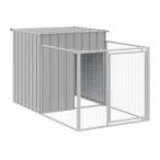 vidaXL собака house Ran имеется светло-серый 110x201x110 cm цинк металлизированный сталь животное товары для домашних животных товары для домашних животных собака сопутствующие товары собака house оплата при получении не возможно 