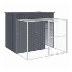 vidaXL собака house Ran имеется антрацит 214x253x181 cm цинк металлизированный сталь животное товары для домашних животных товары для домашних животных собака сопутствующие товары собака house оплата при получении не возможно 