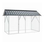 vidaXL bird клетка хранение имеется антрацит 227 x 112 x 141 cm цинк ... сталь животное товары для домашних животных товары для домашних животных птица сопутствующие товары брать . корзина * подставка оплата при получении не возможно 