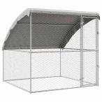 vidaXL 犬用ケージ シルバー 2 x 2 x 2 m 亜鉛メッキ鋼動物&ペット用品 ペット用品 犬用品 犬小屋・ドッグランシルバー 代引不可