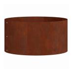 vidaXL посадочная машина кольцо Brown 40 x 40 x 20 cm атмосферостойкий steel Home сад газонная трава сад садоводство растение в горшке * посадочная машина оплата при получении не возможно 