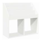 vidaXL детский книжный шкаф хранение имеется белый 72.5 x 29.5 x 69 cm инженер кольцо дерево мебель шкаф место хранения подставка для журналов оплата при получении не возможно 