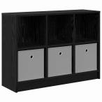 vidaXL буфет выдвижной ящик имеется черный дуб 88.5 x 27.5 x 63.5 cm мебель шкаф место хранения буфет черный оплата при получении не возможно 