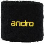 andro アンドロ 卓球アクセサリー WRISTBAND ANDRO II リストバンド アンドロ II ブラック×イエロー 562430