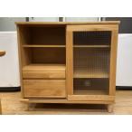  кухонный прилавок Bit'z шкаф ширина 90 кухня место хранения aruda- натуральное дерево выдвижной ящик раздвижная дверь 