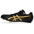 【新品】 asics/アシックス 1093A167-003 EFFORT 13 陸上スパイク オールラウンド用 メンズ レディース BLACK/PURE GOLD