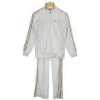  б/у одежда мужской M/M adidas/ Adidas джерси верх и низ в комплекте спортивная куртка брюки спорт белый / Gold 381775-381760