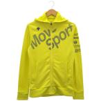  б/у одежда мужской L DESCENTE/ Descente тренировочный Zip Parker спорт одежда casual капот желтый / темно-синий DAT-2750