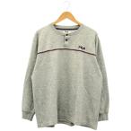  б/у одежда мужской LL FILA/ filler спортивная фуфайка кнопка спорт одежда casual серый FM8006
