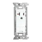 東芝ライテック E'S アースターミナル付15・20A兼用接地コンセント NDG2486E WW
