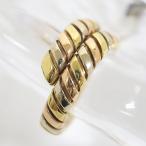 【BVLGARI】ブルガリ トゥボガス・スネークリング 750スリーカラー 7.7ｇ【中古】【代金引換不可】/br4905md