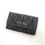 【MIUMIU】ミュウミュウ マテラッセ 6連キーケース レザー ブラック【中古】【代金引換不可】/kt06540ko