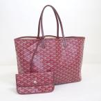 【GOYARD】ゴヤール サンルイPM トートバッグ ポーチ付き ボルドー PVC【中古】【代金引換不可】/tm11363ar