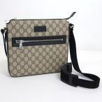 【GUCCI】グッチ ショルダーバッグ GGスプリーム PVC×レザー ベージュ×ブラック×シルバー金具 408460 アウトレット【中古】【代金引換不可】/hm12642tm