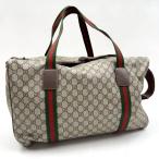 [GUCCI] Gucci Large большая спортивная сумка 2WAY сумка "Boston bag" GGs шкив m бежевый × Brown 760152[ б/у ][ наложенный платеж не возможно ]/tm11831ik