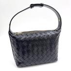 ショッピングヴェネタ 【BOTTEGA VENETA】ボッテガヴェネタ ミニウォレス ショルダーバッグ イントレチャート レザー ブラック 754443【中古】【代金引換不可】/tm12293hm