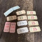  коллекция american смешанные товары Vintage 25 CENTS ONE 25¢ TICKET билет купон 