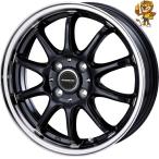 ホイール4本セット BEST AVENTO FF-10 (BK/RP) 16インチ 6.0J PCD_100/4H インセット_43 【個人宅発送可・在庫状況要問い合わせ】
