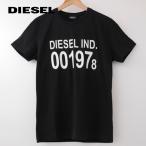 ディーゼル DIESEL Tシャツ 半袖 メンズ ブランド ロゴ 白 黒 丸首 クルーネック T-DIEGO-001978