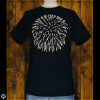 花火:ネイビー:Tシャツ