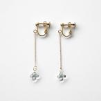 HARIO×イイダ傘店 イヤリング アジサイ (ハリオ アクセサリー ピアス おしゃれ hario lampwork factory ギフト HAII-AG-E)