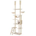  башня для кошки кошка tower кошка башня для кошки .. обивка модный все лен шнур полная высота 235-258cm Yamato бежевый 