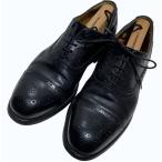 Berwick×ユニバーサルランゲージ 別注 革靴 ドレスシューズ 7(25cm) セミブローグ メダリオン 黒