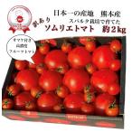 １月中旬から発送　【訳あり】受賞歴３回！ソムリエトマト　２kg(８玉〜１６玉）(2)のオマケ！希少な高濃度フルーツトマト