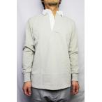 [ бесплатная доставка ] балка ba Lien BARBARIAN / DFS-03 12oz. LONG SLEEVE RUGBY JERSEY Rugger рубашка мужской длинный рукав heavy вес пепел серый XS-XL
