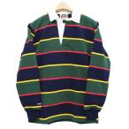 【送料無料】 BARBARIAN DFS-04 12oz REGULER LONG SLEEVE RUGBY JERSEY ラガーシャツ 襟付き メンズ 長袖 ヘビーウエイト カナダ製 NAVY/GOLD/BOTTLE/RED S-XL