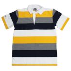 【送料無料】SALE!! BARBARIAN SSE-06 8oz REGULER SHORT SLEEVE RUGBY JERSEY ラガーシャツ 襟付き 半袖 ライトウエイト カナダ製 NAVY/WHITE/GOLD/OX S-XL