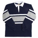 [ бесплатная доставка ] BARBARIAN "CANADA SPEC" STK-090 12oz REGULER LONG SLEEVE RUGBY JERSEY Rugger рубашка длинный рукав Canada производства Европа и Америка размер NAVY/WHITE/ASH S-XL
