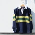 [ бесплатная доставка ] BARBARIAN TFE-03 12oz REGULER LONG SLEEVE RUGBY JERSEY Rugger рубашка воротник имеется мужской длинный рукав heavy вес Canada производства NVY/OLI/BTL S-XL