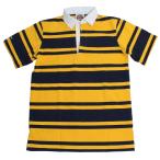 [ бесплатная доставка ] BARBARIAN TSE-03 8oz REGULER SHORT SLEEVE RUGBY JERSEY Rugger рубашка воротник имеется мужской короткий рукав свет вес Canada производства NAVY/GOLD S-XL