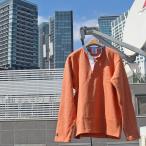 BARBARIAN "NEW JAPAN SIZE SPEC" XFE-16 12oz HENLEY LONG SLEEVE RUGBY JERSEY Rugger рубашка DENIM COLLAR воротник Denim длинный рукав Canada производства B ORANGE S-XL бесплатная доставка 