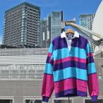 BARBARIAN "NEW JAPAN SIZE SPEC" YFE-01 12oz REGULER LONG SLEEVE RUGBY JERSEY Rugger рубашка длинный рукав Canada производства PURPLE/SKY/RASPBERRY S-XL