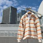 BARBARIAN "NEW JAPAN SIZE SPEC" YFE-08 12oz REGULER LONG SLEEVE RUGBY JERSEY Rugger рубашка длинный рукав Canada производства IVORY/YELLOW/TAN/ORANGE/RUST/DARKRED S-XL