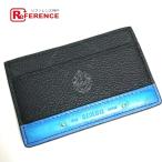 Berluti Berluti se Jules футляр для карточек кожа черный × голубой унисекс [ б/у ] не использовался 