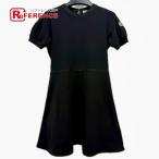 新品同様 MONCLER モンクレール K19548I00008 アパレル ドレス ミニ 半袖 Moncler Enfant ワンピース ブラック キッズ レディース【中古】
