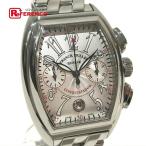 FRANCK MULLER フランクミュラー 8005CC コンキスタドール クロノグラフ デイト 腕時計 シルバー メンズ 【中古】