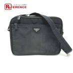 PRADA Prada V147S треугольник plate 2WAY портфель сумка на плечо портфель портфель черный унисекс [ б/у ]