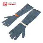 PRADA Prada 27388 Logo длинный перчатка перчатки полиэстер серый женский [ б/у ] не использовался 