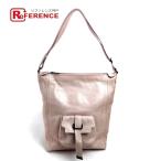 FRANCESCO BIASIA フランチェスコ・ビアジア ワンショルダー 2way ショルダーバッグ ピンクベージュ レディース 【中古】