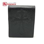 CHROME HEARTS Chrome Hearts Cross память держатель блокнот для заметок Note канцелярские товары ноутбук кожа черный мужской [ б/у ]