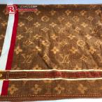 LOUIS VUITTON Louis Vuitton пляж полотенце банное полотенце интерьер колено .. покрывало монограмма полоса полотенце Brown [ б/у ]